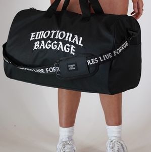 EMOTIONAL BAGGAGE OG Black Gym Duffle Bag